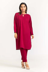 2 Piece Dyed Cambric Embelished Shirt With Trouser IPS-23-72