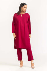 2 Piece Dyed Cambric Embelished Shirt With Trouser IPS-23-72