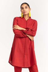 Dyed Cambric Embelished Shirt With Trouser IPS-23-74