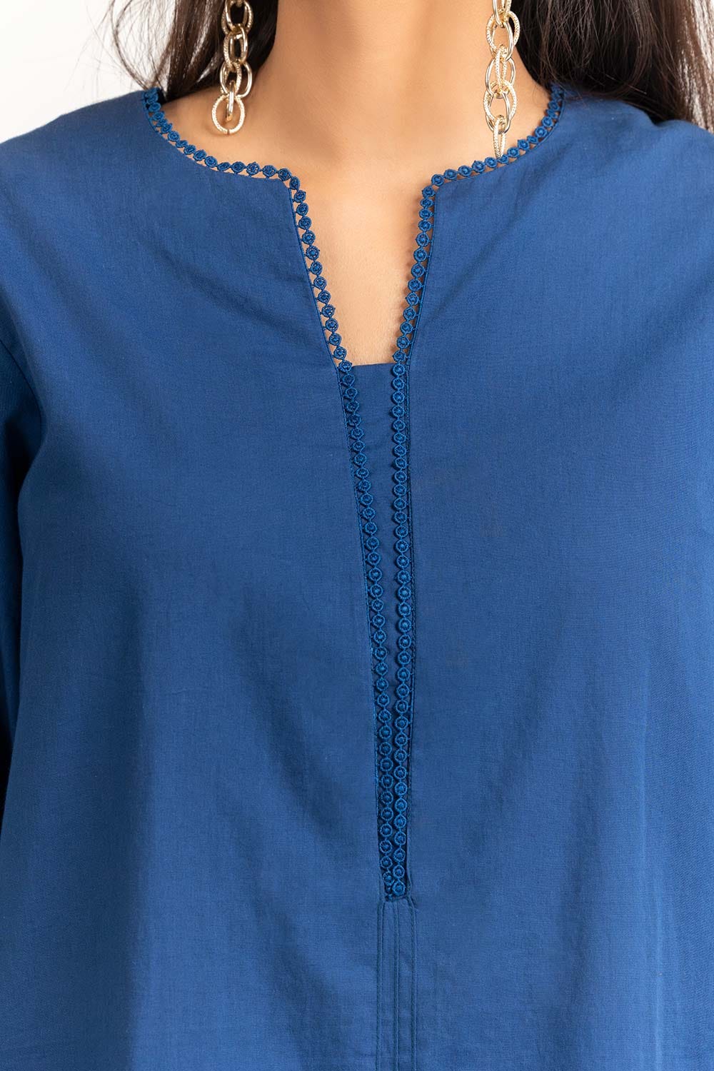 2 Piece Cambric Embellished Shirt With Trouser IPS-23-76