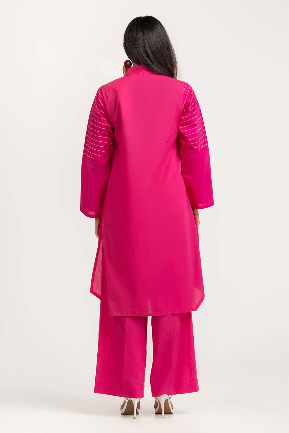 2 Piece Cambric Embellished Shirt With Trouser IPS-23-77