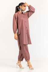 Dyed Cambric Embelished Shirt With Trouser IPS-23-78