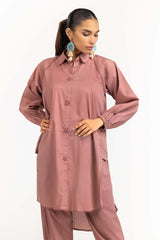 Dyed Cambric Embelished Shirt With Trouser IPS-23-78