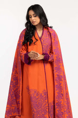 2 Piece Dyed Cambric Screen Printed Embelished Shirt With Dupatta IPS-23-82