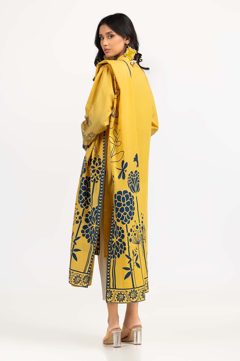 2 Piece Screen Printed Shirt With Dupatta IPS-23-83