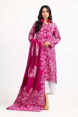 2 Piece Screen Printed Embellished Shirt With Dupatta IPS-23-84