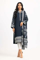2 Piece Screen Printed Embellished Shirt With Dupatta IPS-23-85