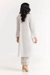 2 Piece Dyed Cambric Embroidered Shirt With Trouser IPS-23-89