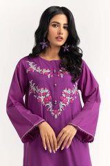 2 Piece Cambric Embroidered Shirt With Trouser IPS-23-90
