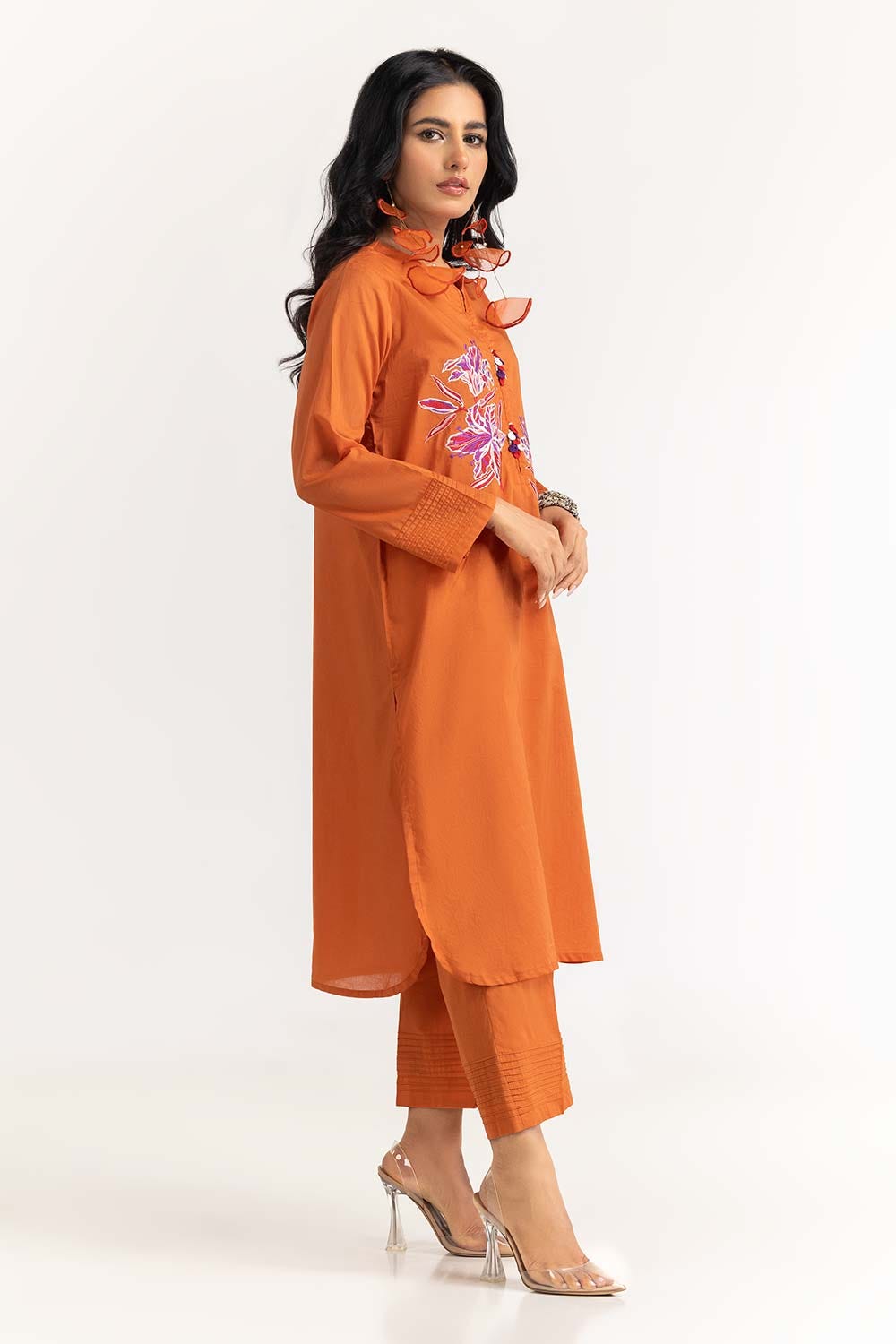 2 Piece Cambric Embroidered Shirt with Trouser ips-23-91