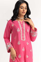 2 Piece Cambric Embroidered Shirt with Trouser IPS-23-92