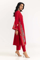 2 Piece Cambric Embroidered Shirt With Trouser IPS-23-93