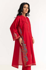 2 Piece Cambric Embroidered Shirt With Trouser IPS-23-93