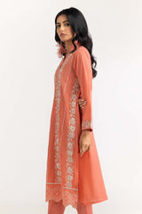 2 Piece Dyed Embroidered Cambric Shirt with Shalwar IPS-23-95