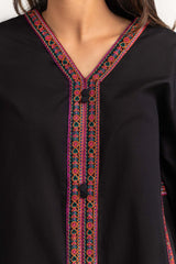 2 Piece Cambric Embroidered Shirt With Trouser IPS-23-97