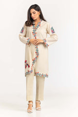 2 Piece Cambric Embroidered Shirt With Trouser IPS-23-98