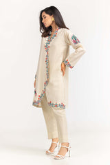 2 Piece Cambric Embroidered Shirt With Trouser IPS-23-98