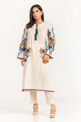 2 Piece Dyed Cambric Embroidered Shirt With Trouser IPS-23-99