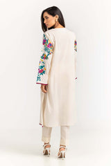 2 Piece Dyed Cambric Embroidered Shirt With Trouser IPS-23-99