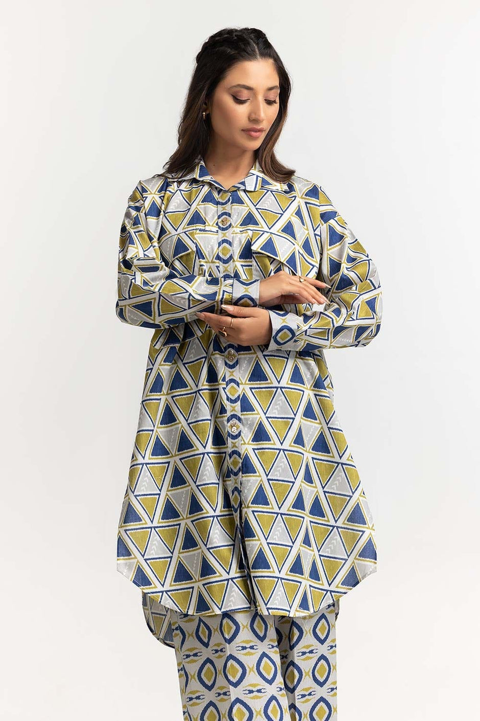 Digital Printed Dobby Shirt And Trouser