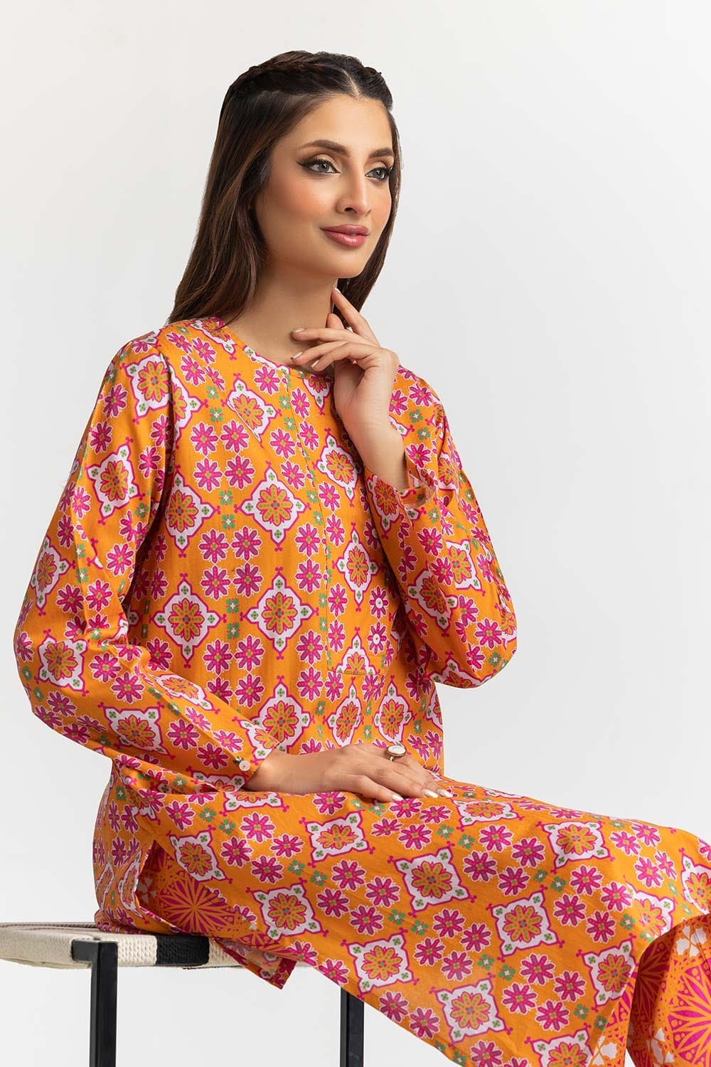 Digital Printed Dobby Shirt And Trouser IPS-24-04