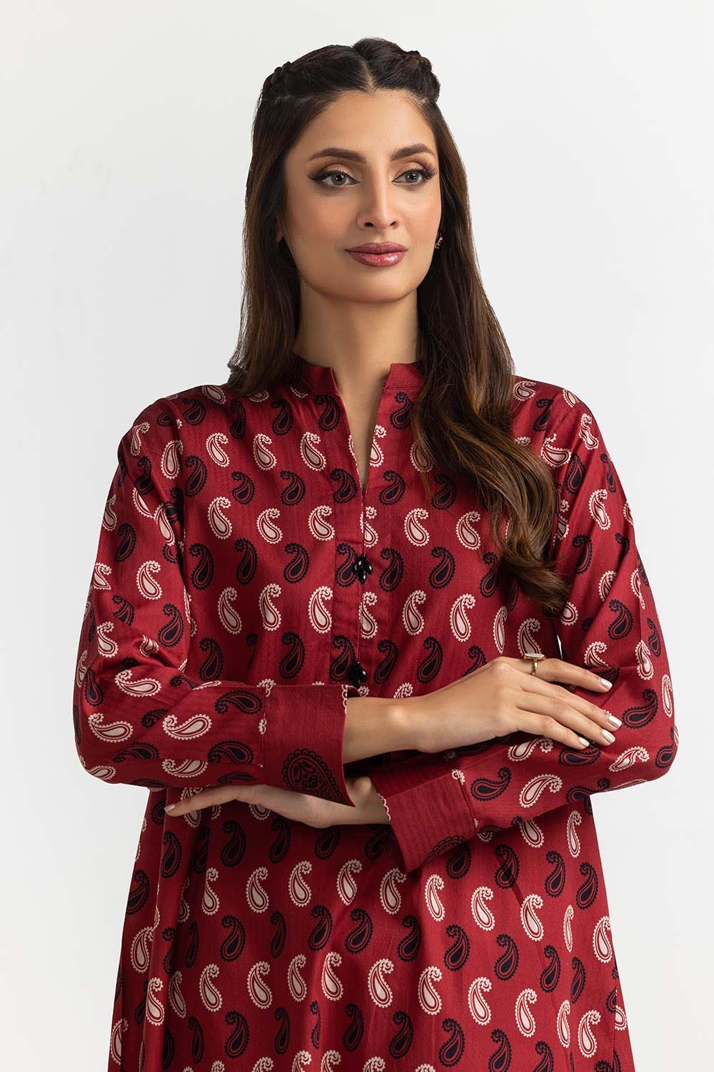 Digital Printed Dobby Shirt And Trouser IPS-24-09