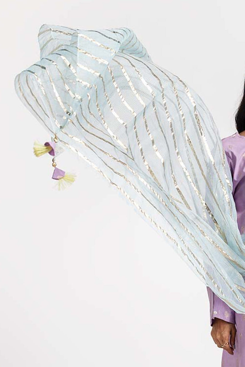 Dyed Lurex Dupatta