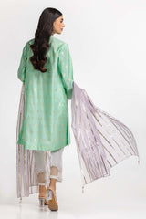 Dyed Jacquard Embroidered Shirt IPS-24-102 1 Piece