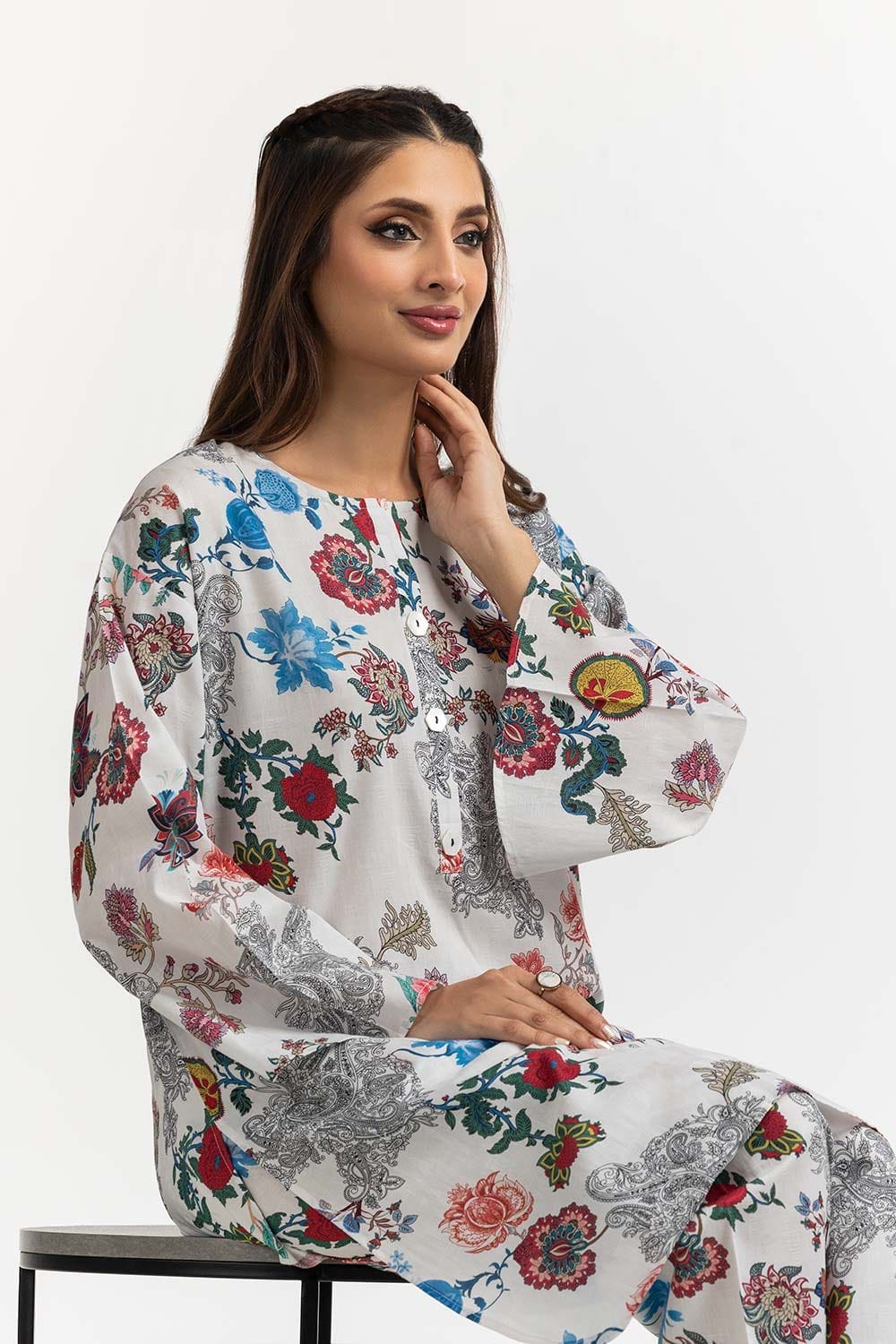 Digital Printed Dobby Shirt And Trouser IPS-24-11