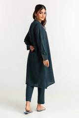 Dyed Polyester Viscose Embelished Shirt With Trouser IPS-24-121