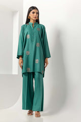 Dyed Windo Embroidered Shirt With Trouser IPS-24-124