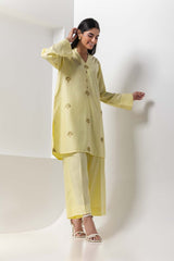 Dyed Windo Embroidered Shirt With Trouser IPS-24-125