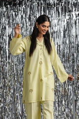 Dyed Windo Embroidered Shirt With Trouser IPS-24-125