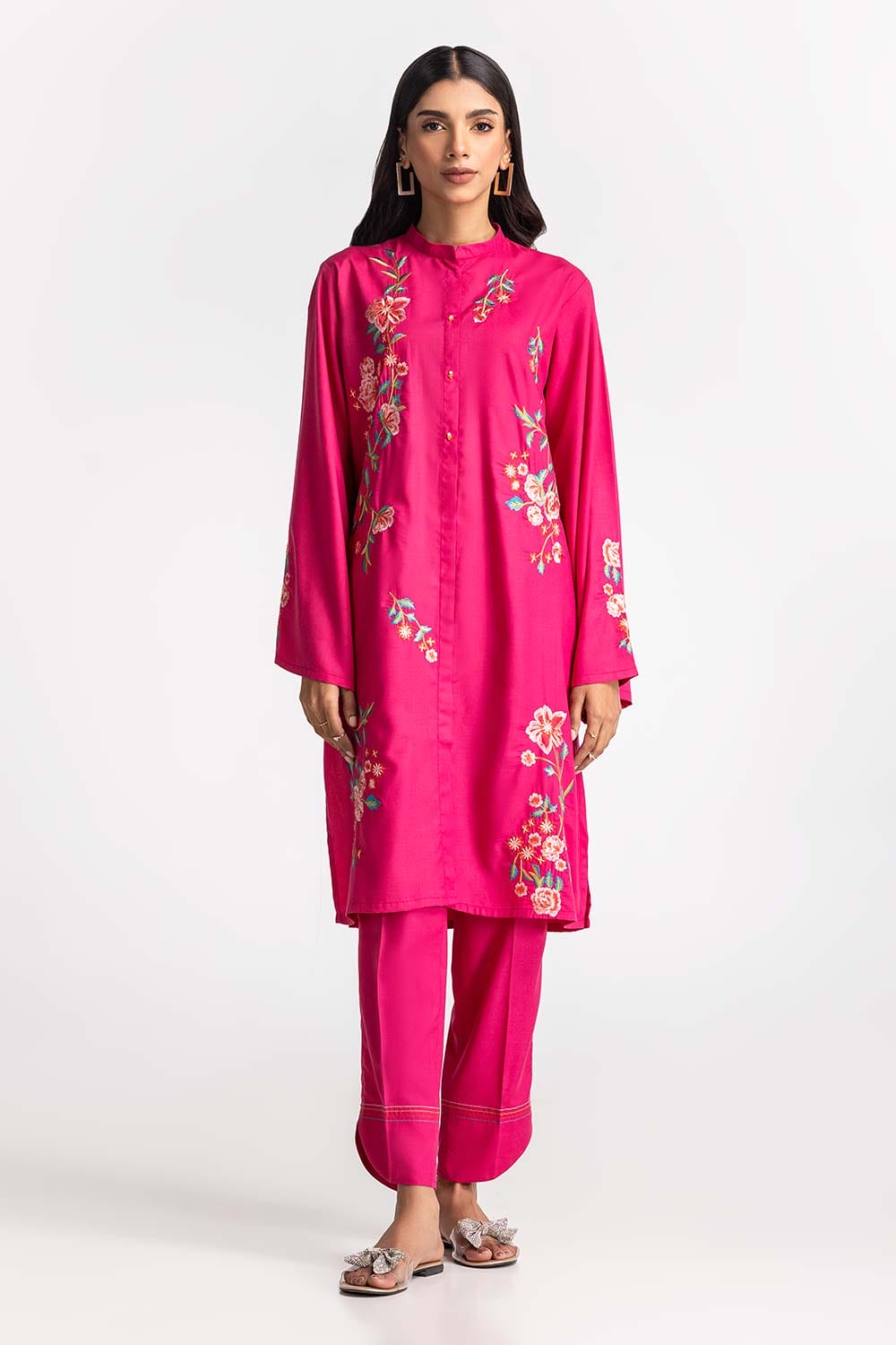 Blended Embroidered Co-Ord Set