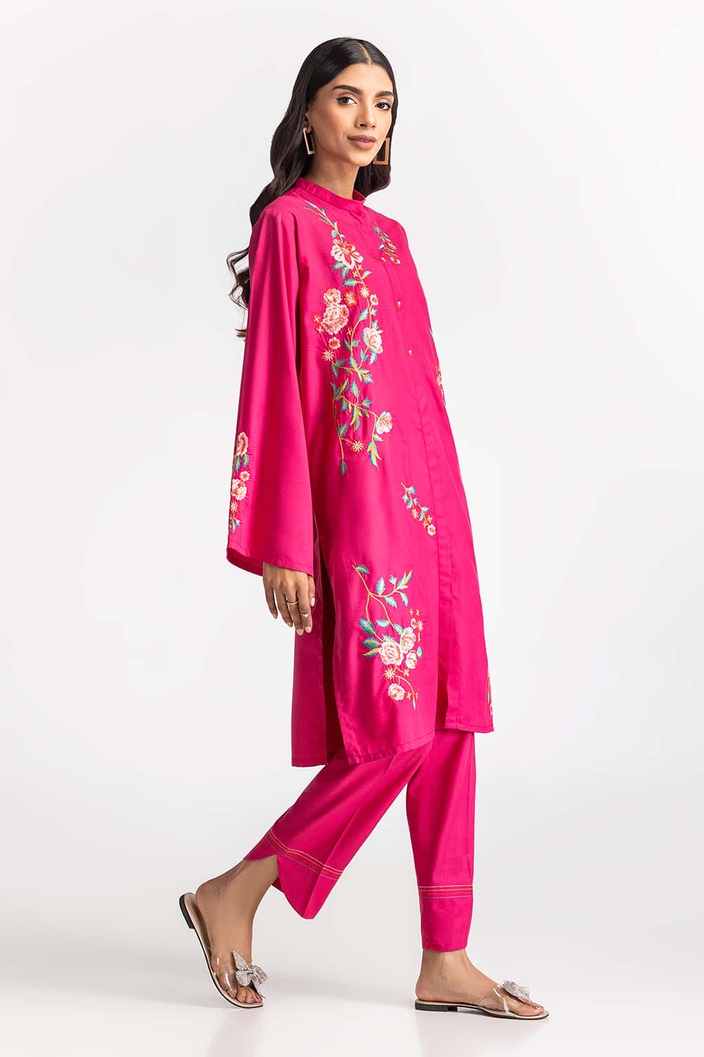 Blended Embroidered Co-Ord Set