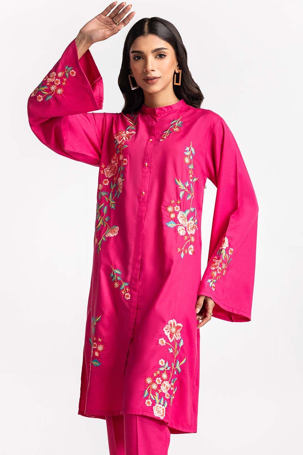 Blended Embroidered Co-Ord Set