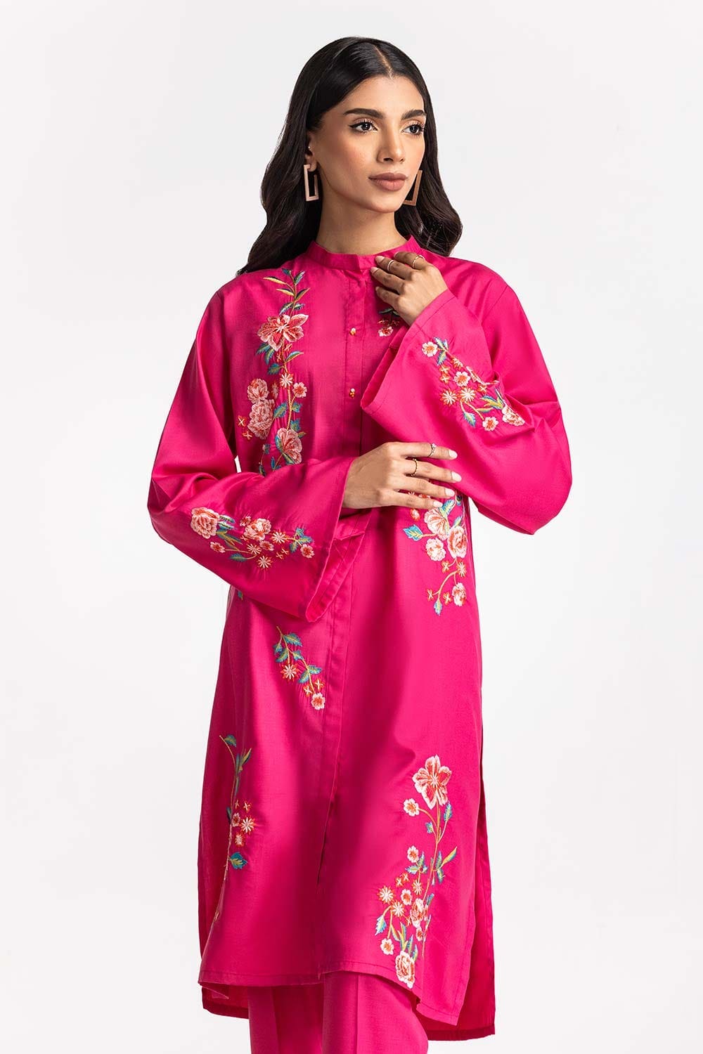 Blended Embroidered Co-Ord Set