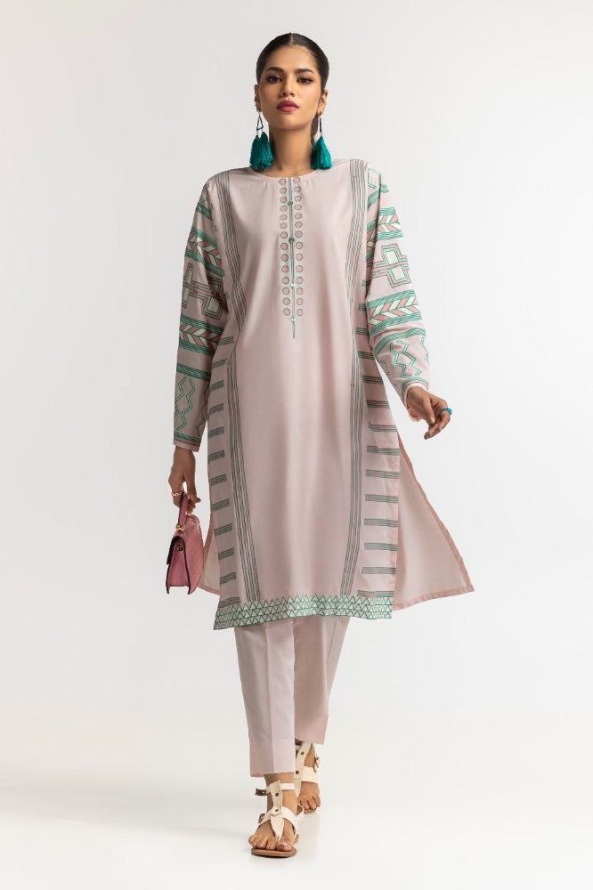 Dyed Polyester Viscose Screen Printed Shirt With Trouser IPS-24-138