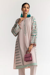 Dyed Polyester Viscose Screen Printed Shirt With Trouser IPS-24-138