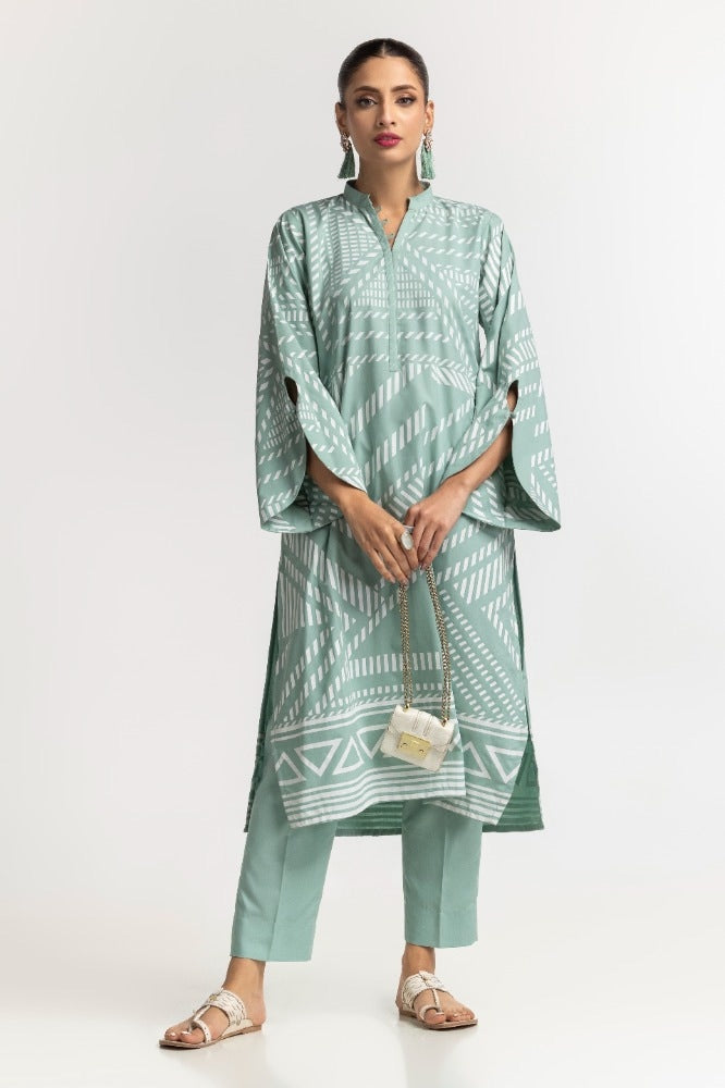 Dyed Polyester Viscose Screen Printed Shirt With Trouser IPS-24-139