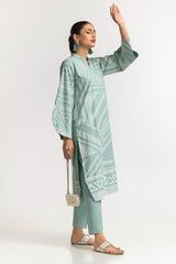 Dyed Polyester Viscose Screen Printed Shirt With Trouser IPS-24-139
