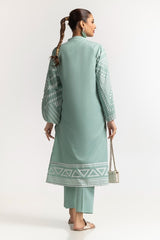 Dyed Polyester Viscose Screen Printed Shirt With Trouser IPS-24-139