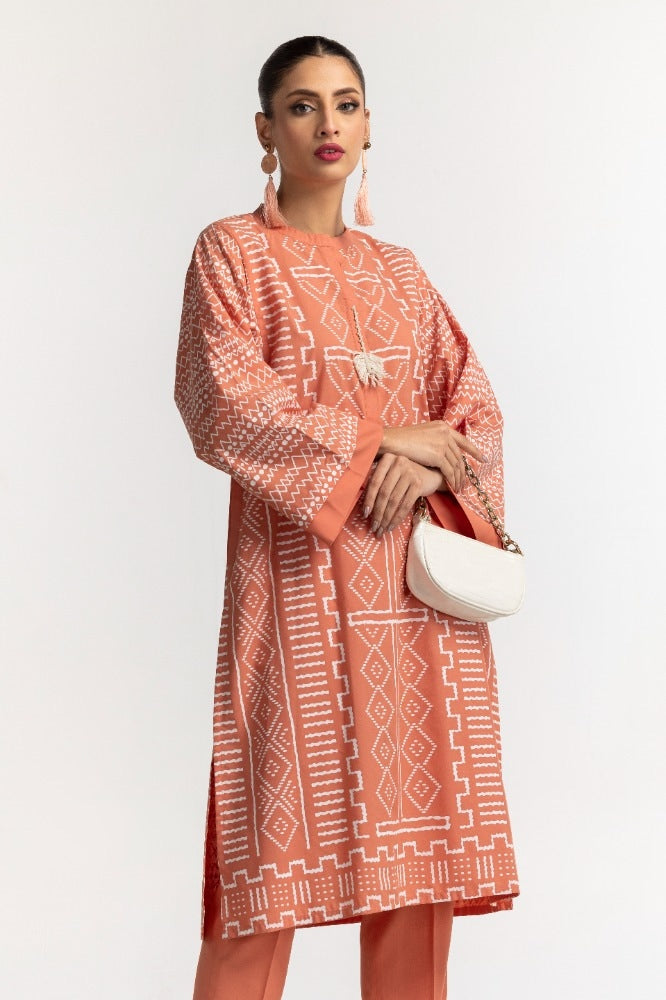 Dyed Polyester Viscose Screen Printed Shirt With Trouser IPS-24-140