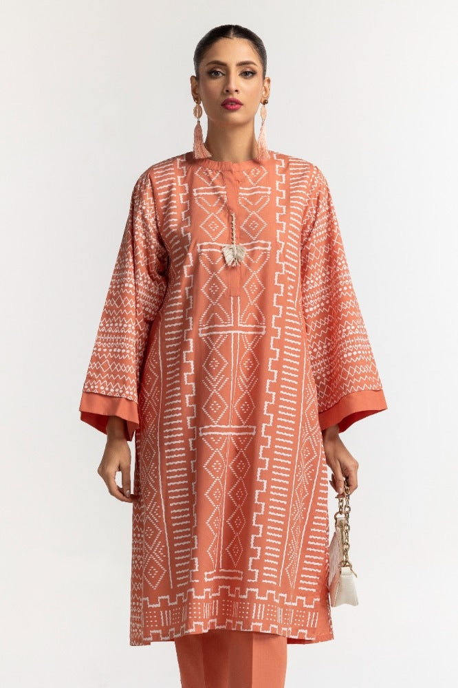 Dyed Polyester Viscose Screen Printed Shirt With Trouser IPS-24-140