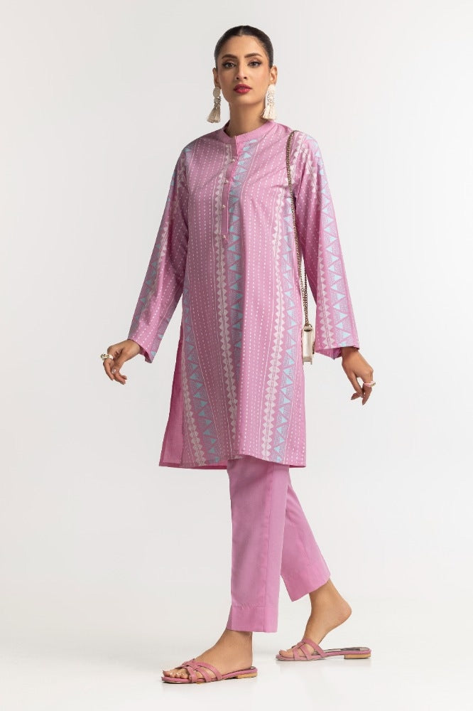Dyed Polyester Viscose Screen Printed Shirt With Trouser IPS-24-141