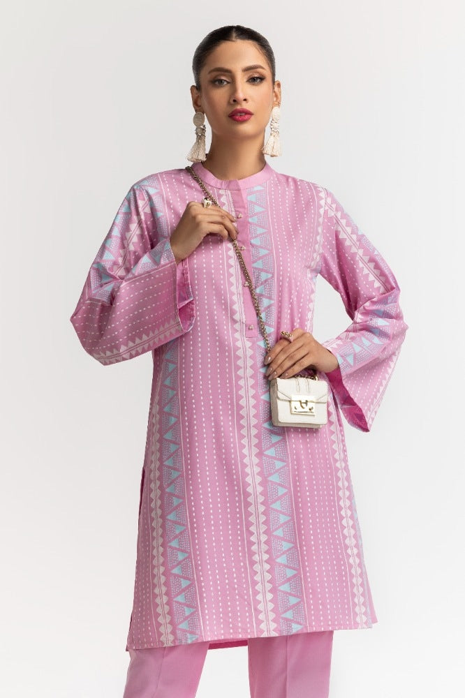 Dyed Polyester Viscose Screen Printed Shirt With Trouser IPS-24-141