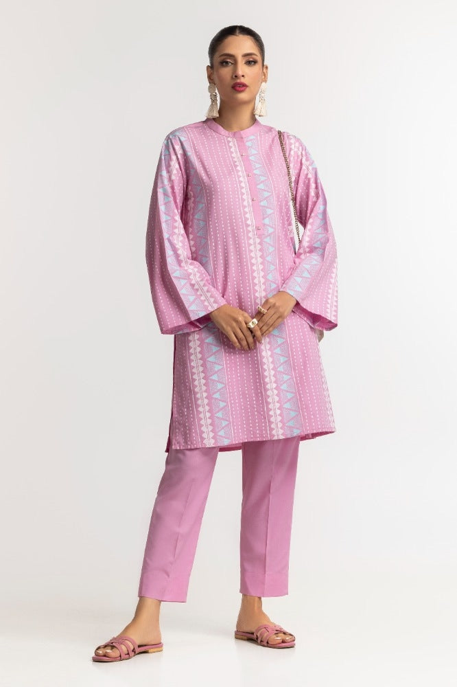 Dyed Polyester Viscose Screen Printed Shirt With Trouser IPS-24-141
