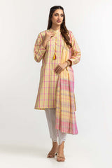 Dyed Cotton Yarn Dyed Embelished Shirt With Dupatta IPS-24-147
