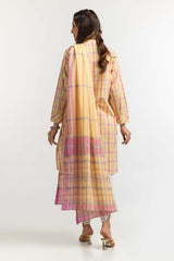 Dyed Cotton Yarn Dyed Embelished Shirt With Dupatta IPS-24-147