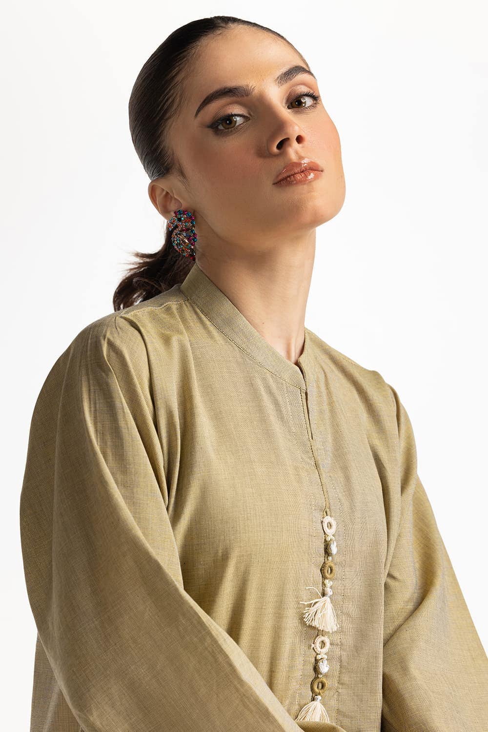 Yarn-dyed Embroidered Co-Ord Set IPS-24-173